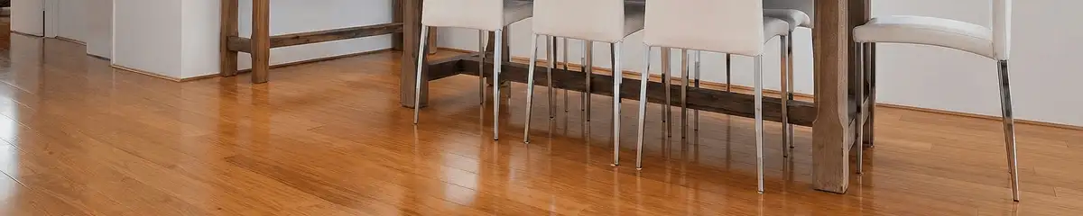 Professionally installed and refinished bamboo flooring in a residential home, showcasing smooth finish and natural wood tones in San Antonio, TX