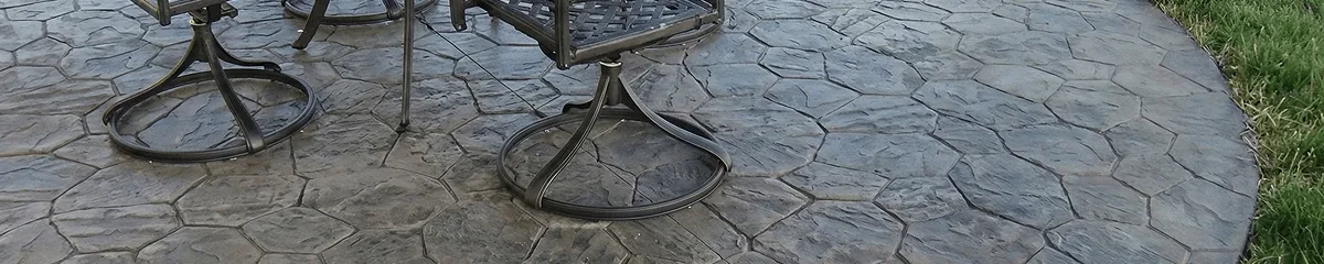Garden relaxation area with professionally installed stone flooring in San Antonio TX