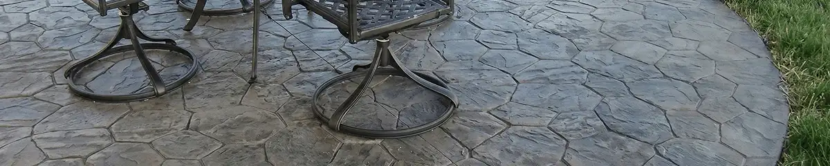 Garden relaxation area with professionally installed stone flooring in San Antonio TX